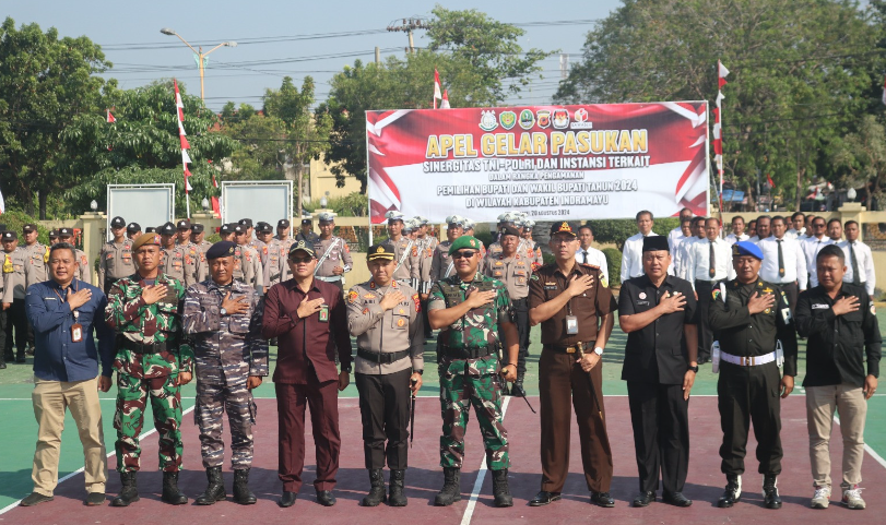 Pilkada Makin Dekat, Polres Indramayu Apel Gelar Pasukan dan Jalin Sinergitas Dengan Semua Pihak