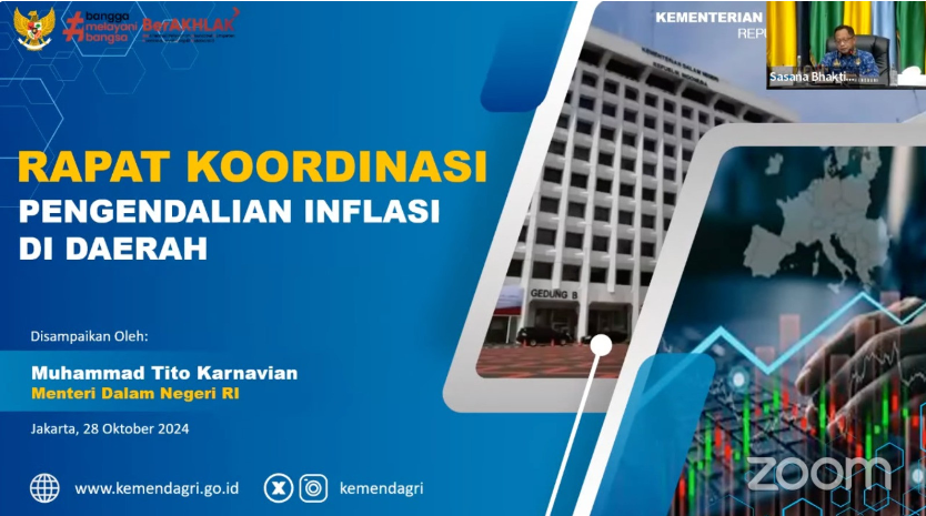 Pemkab Indramayu Ikuti Rakor Pengendalian Inflasi, Range Inflasi Masih Sesuai Target Pemerintah