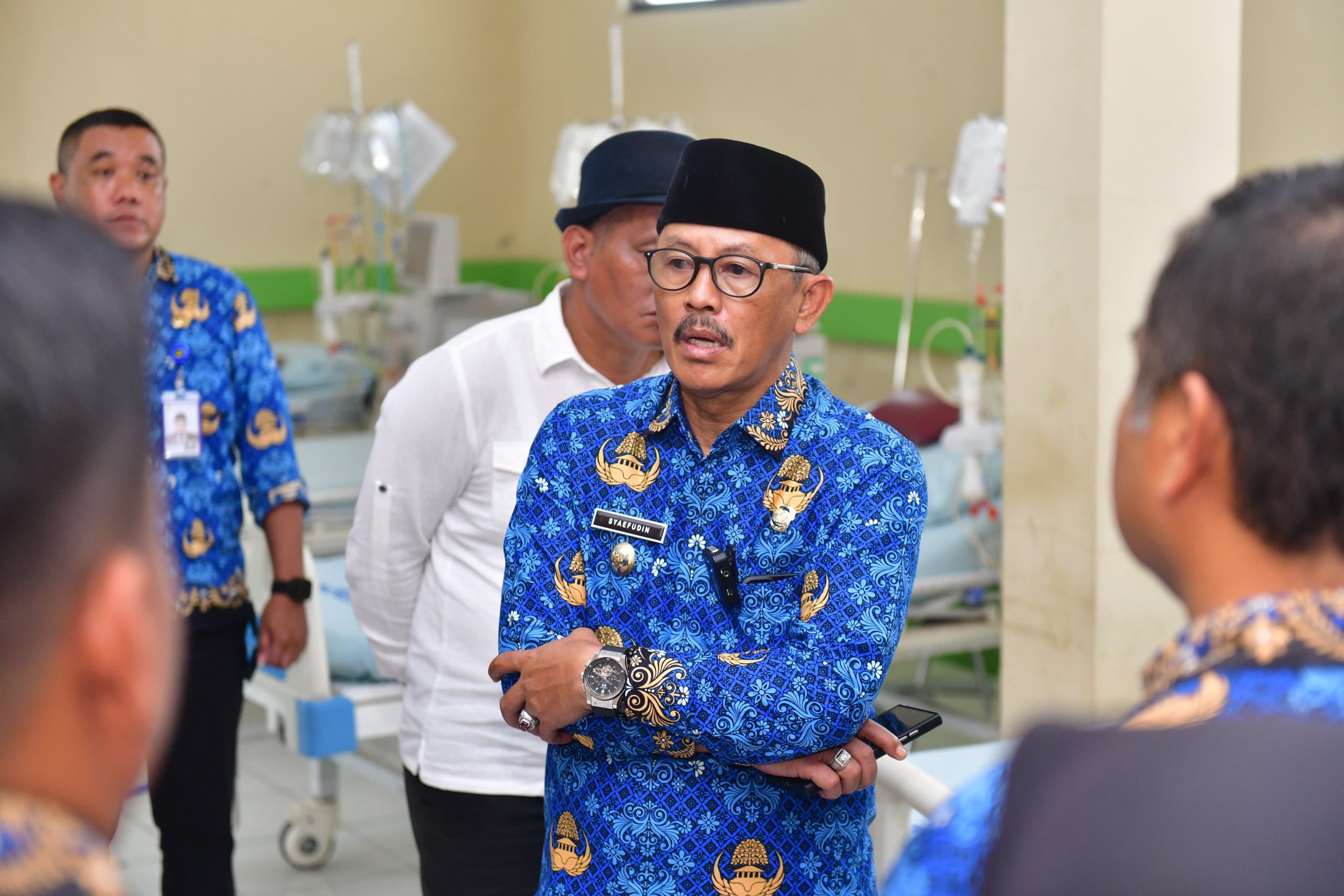 Kunjungi RSUD M.A. Sentot Patrol, Wabup Syaefudin Pindahkan 78 Pasien Hemodialisa