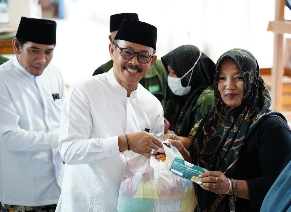 Wakil Bupati Syaefudin Hadiri Bazar Ramadan di Kertasemaya