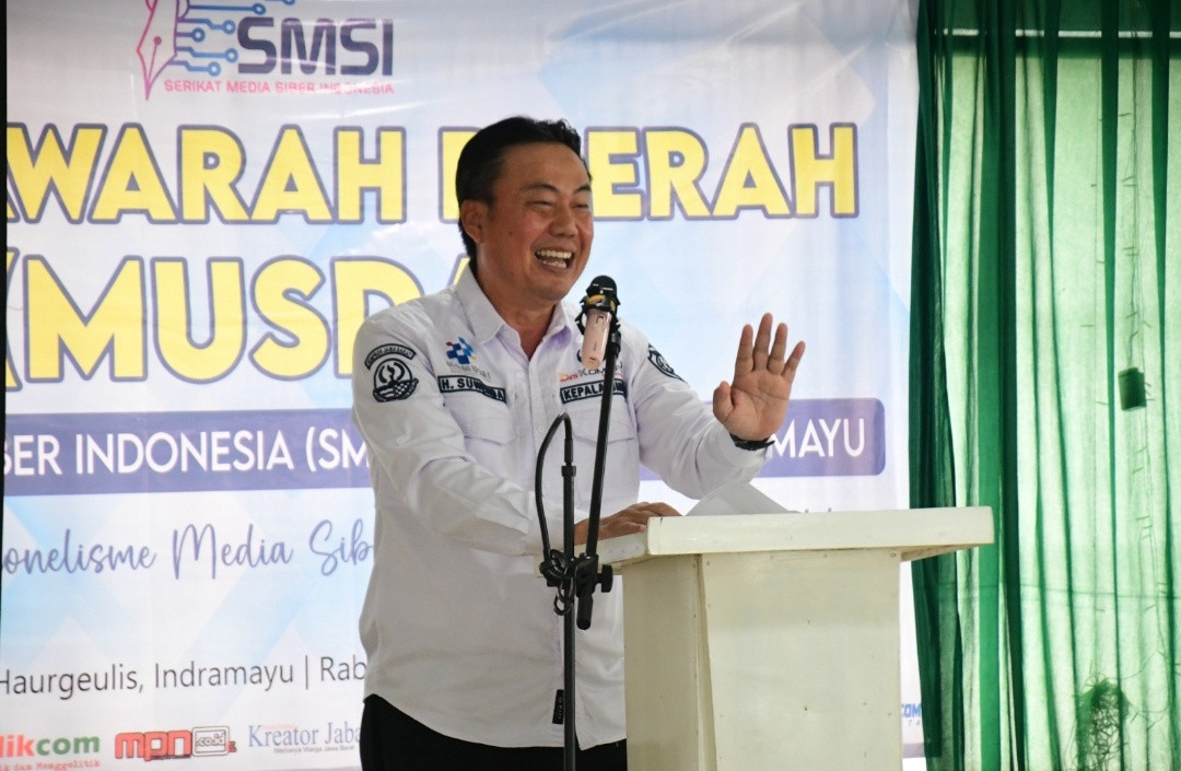 Hadiri Musda SMSI Cabang Indramayu, Kadiskominfo Indramayu Minta Media Ikut Mencerdaskan Bangsa