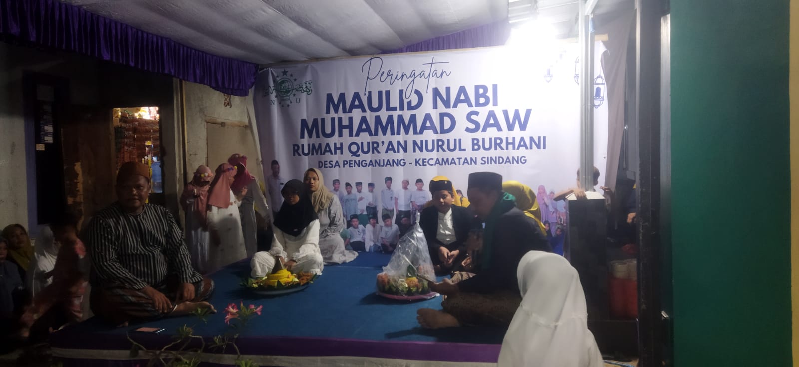 Memperingati Maulid Nabi Muhammad. SAW.Rumah Qur’an Nurul Buhani Santuni Anak Yatim